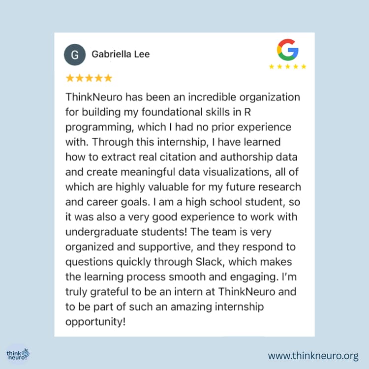 ThinkNeuro Google review